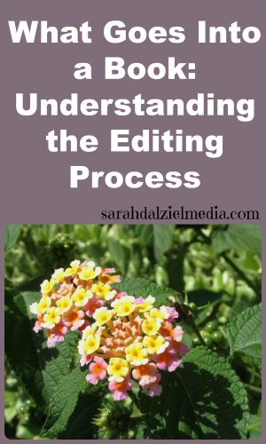 what goes into a book in the editing process